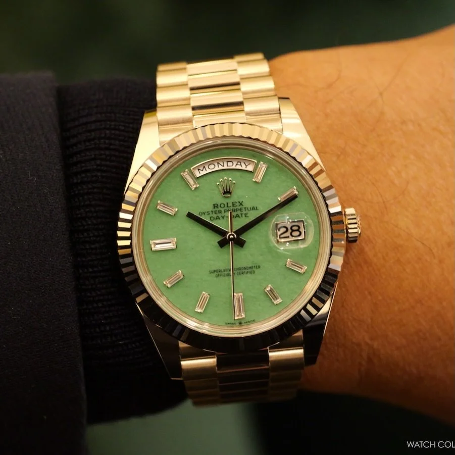 Green Aventurine is a new favorite when it comes to @rolex after #watchesandwonders2026 #watchesofinstagram #rolex