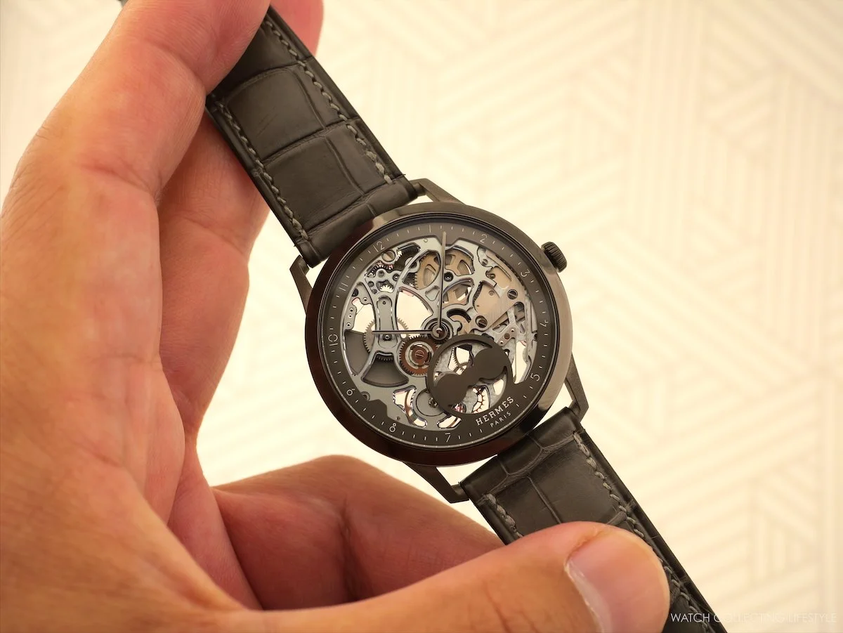 Introducing: Slim d'Hermès Squelette Lune Titanium—Much Lighter Than You Think (Live Photos)