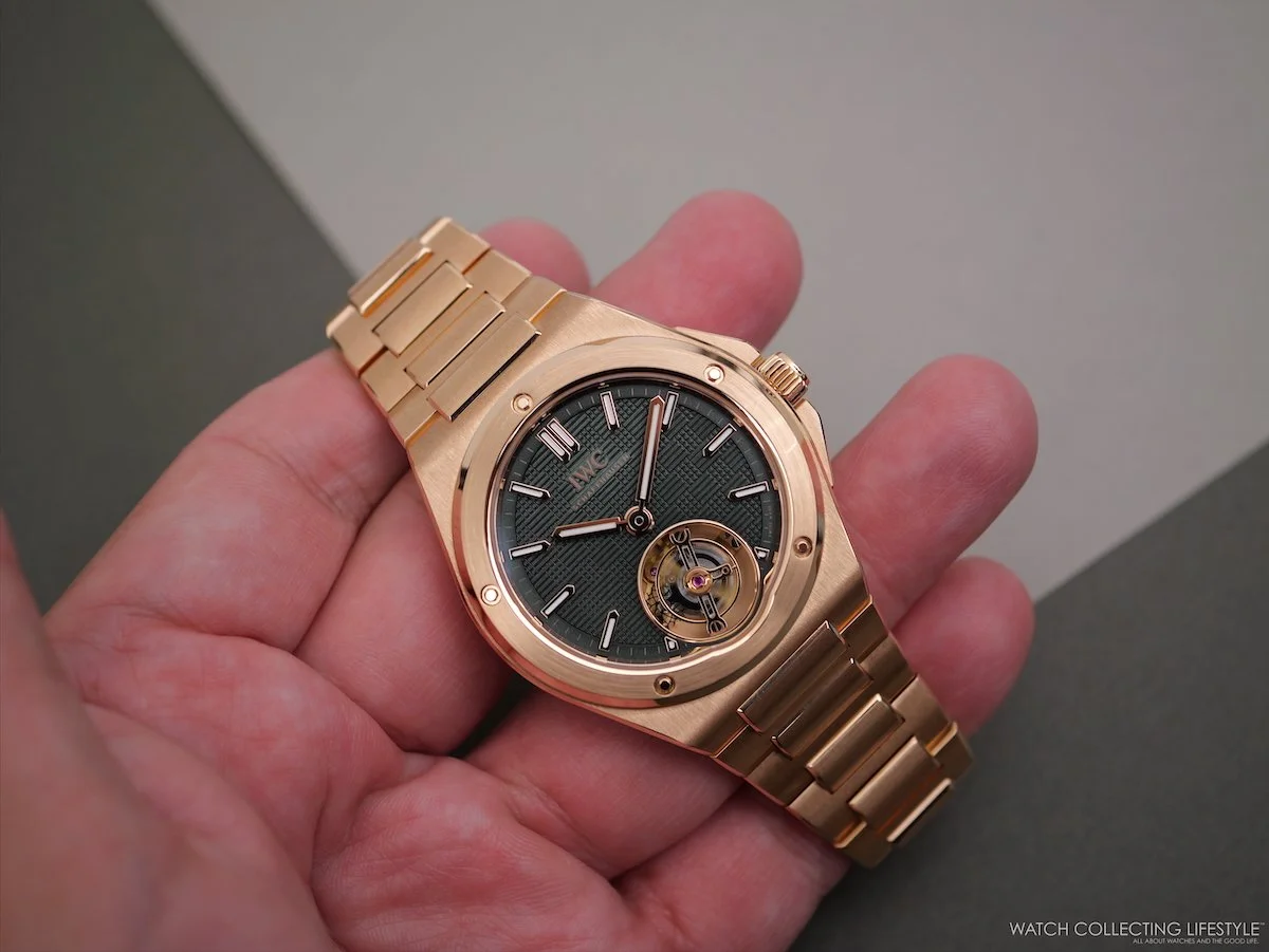 Introducing: IWC Ingenieur Tourbillon 41 Gold—A Stunning Olive Green Statement Piece (Live Photos)