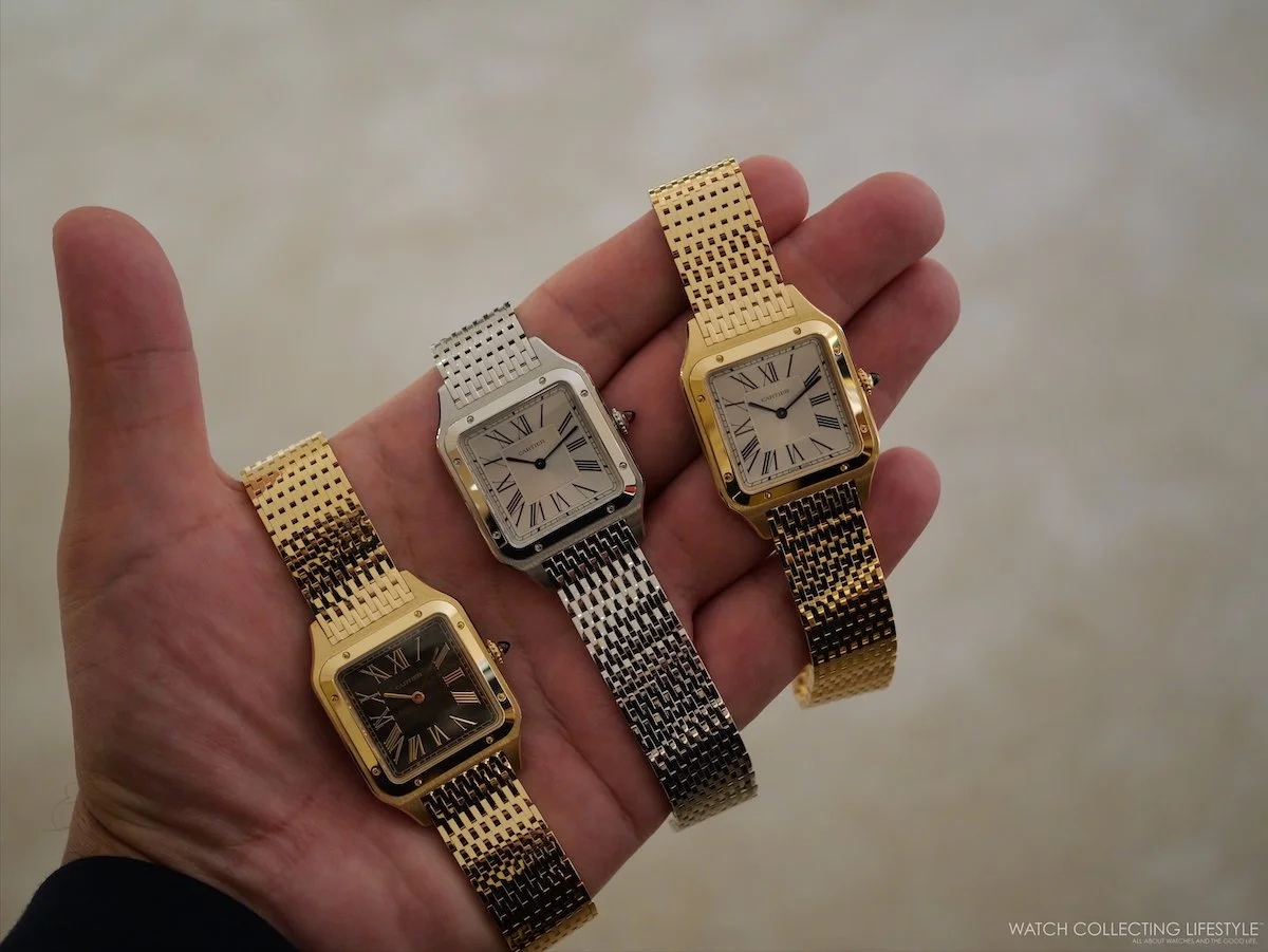 Introducing: Cartier Santos-Dumont on Bracelet and Obsidian Dial (Live Photos)