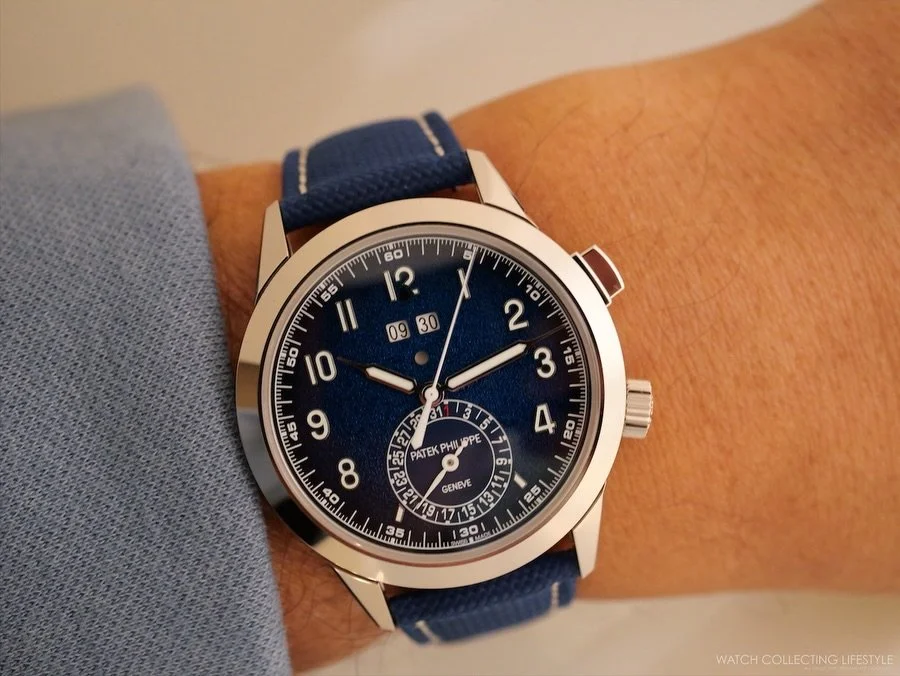 The @patekphilippe Calatrava 24-hour Alarm ref. 5322G is a new Grand Complication built around a 24-hour alarm that chimes via a single hammer striking a classic gong. It is the only water-resistant chiming watch Patek Philippe makes. The watch is av