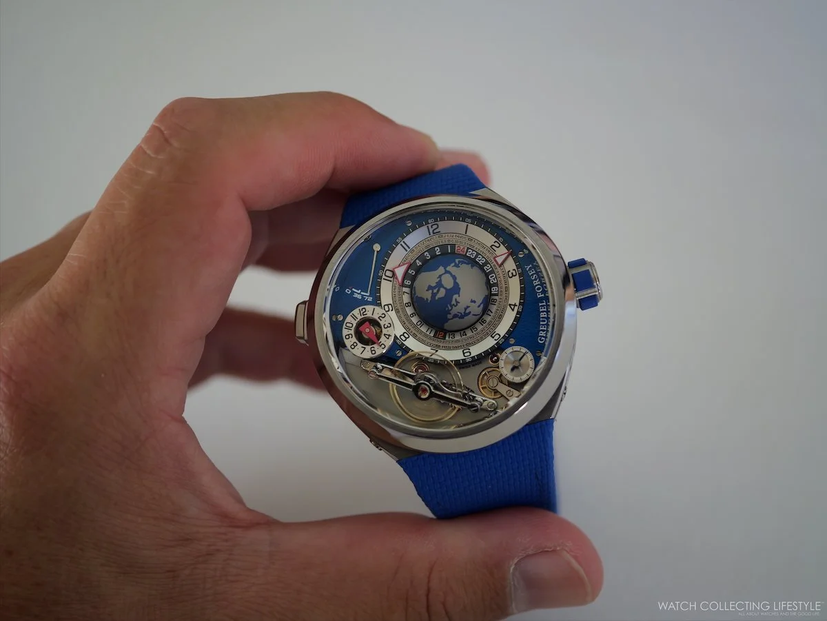 Insider: Greubel Forsey GMT Balancier Convexe—Ocean Blue Reaches this Revised Model
