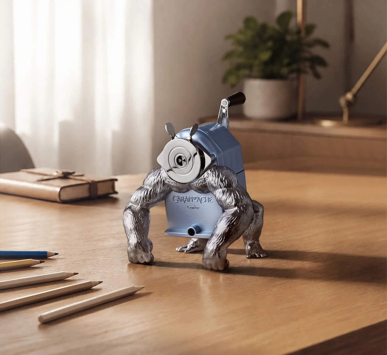 Introducing: MB&F x Caran d'Ache GorillaSharpener—The Knuckle-Walking Desk Beast That Wants You Writing Again