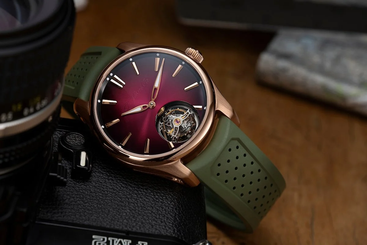 ウィンナー伯爵 Introducing: H. Moser & Cie. Pioneer Tourbillon Burgundy — WATCH