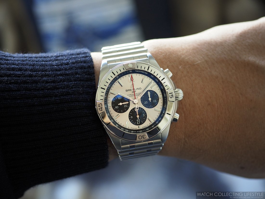 FS: Breitling B-1 Blue with Bracelet and Rubber Strap | WatchCharts  Marketplace