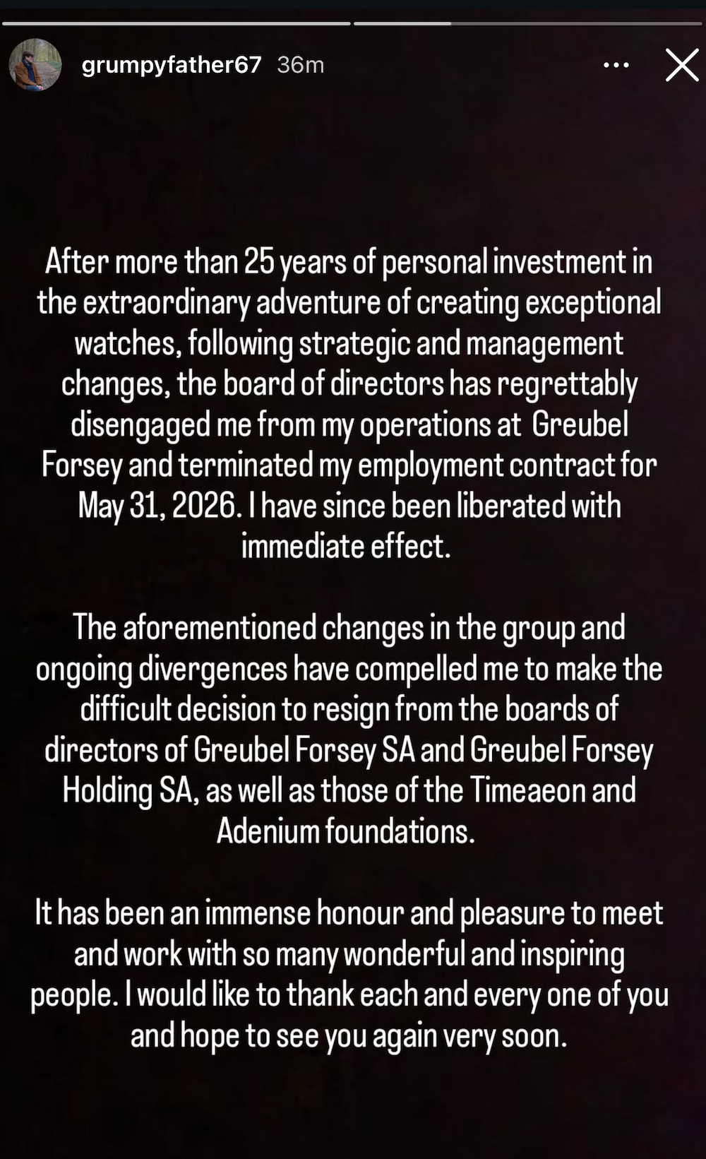 Breaking News: Stephen Forsey Exits Greubel Forsey Following Contract ...
