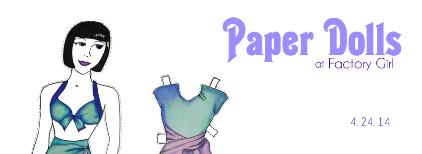 Throughout time, fashion and fine art have intermixed and influenced one another. Both a form of self expression, they continually activate new aesthetic perspectives in our evolving culture. The vision of the designer and the artist come to life in Paper Dolls , April 24th at Factory Girl . Owner and visionary of Factory Girl, Heather Mayo, will be unveiling her new capsule line in addition to an exciting, limited series of bags collaboratively conceived with Samantha McCurdy. The evening will be highlighted with new works by WAAS Gallery's, Caroline Oliver , and a special presentation given by Brandy Michele Adams. Complimentary Valet and Bar will be available.