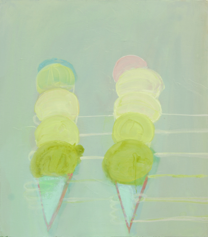 MOVING OFFERS, 2009 Acrylic on canvas 31 1/2 x 27 1/2 inches