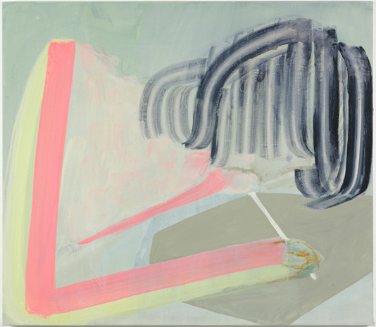 TURN TO PASTEL, 2008 Acrylic on linen 27 1/2 x 31 1/2 inches