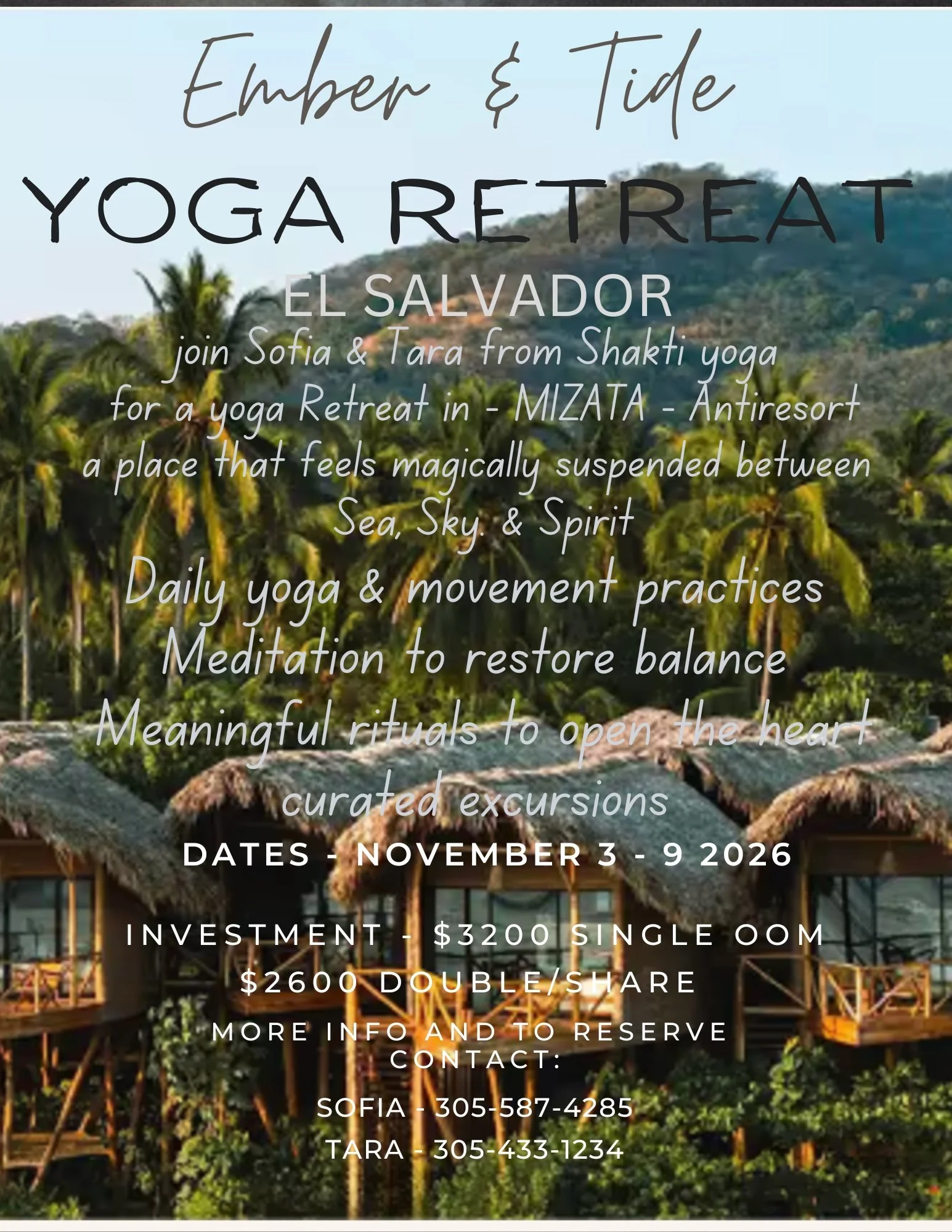 * El Salvador * Yoga Retreat - Mizata Anti Resort