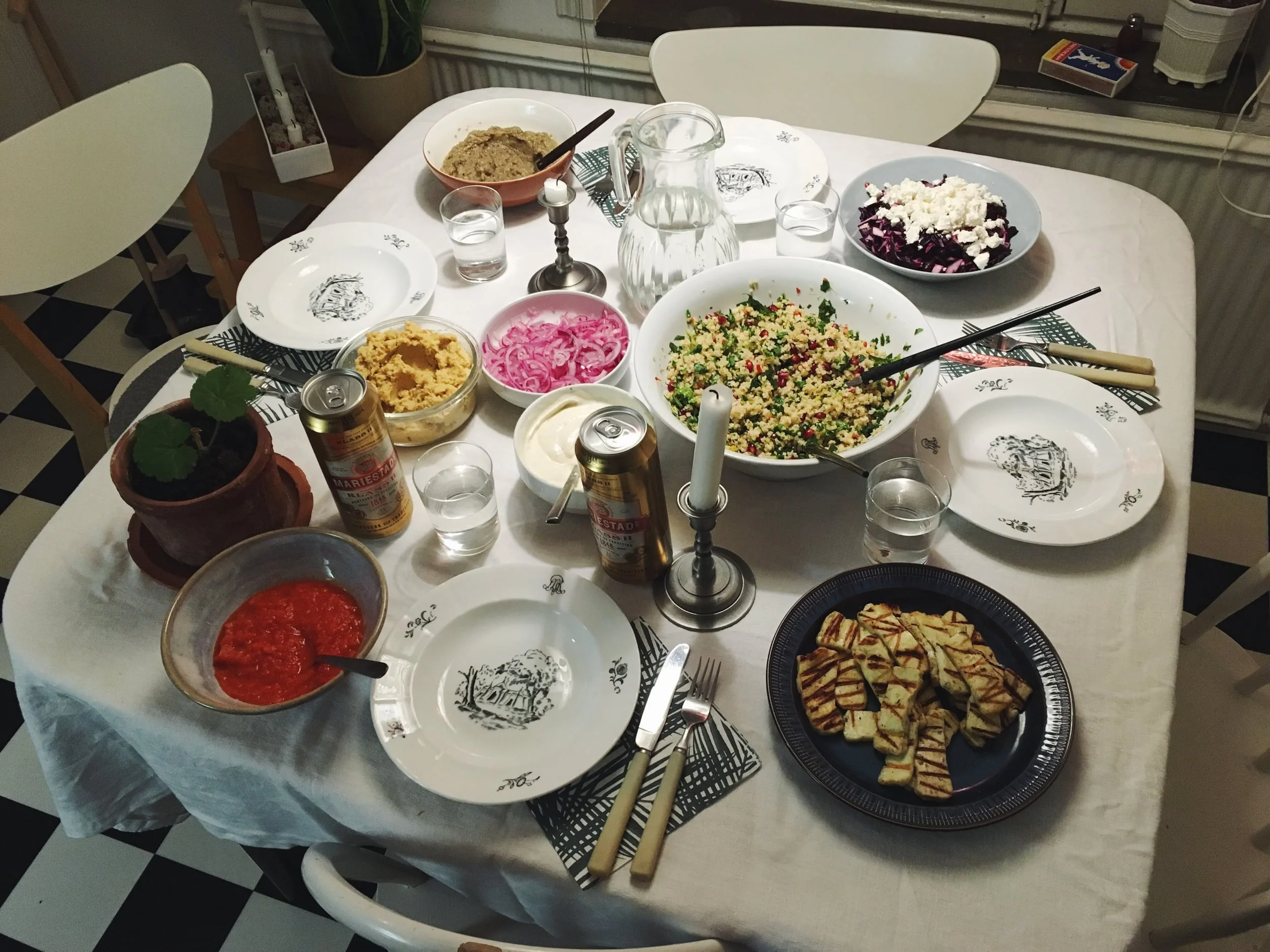 One of many meals prepared by Marie.