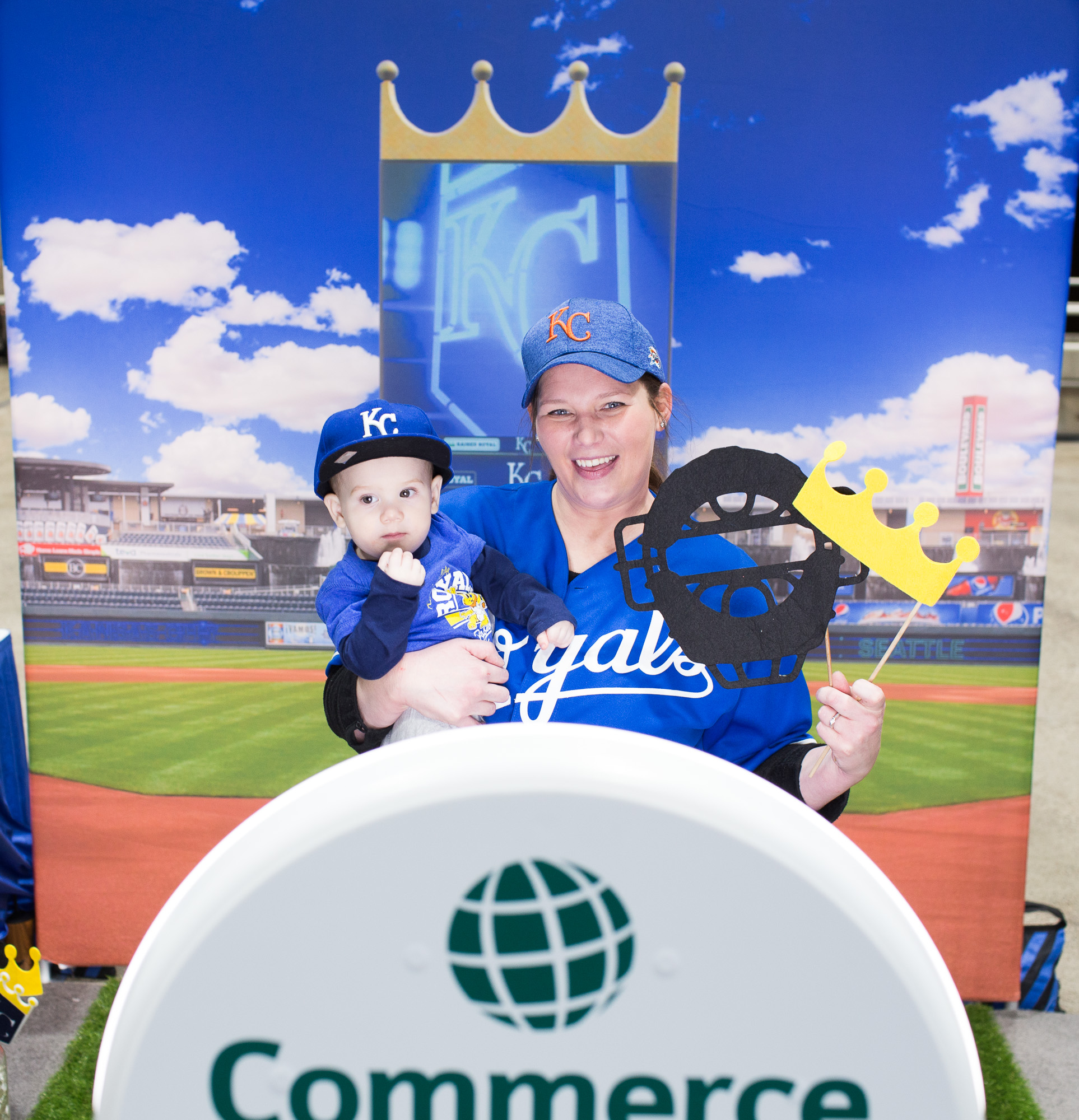 Guest enjoying a GIF booth in Kansas City