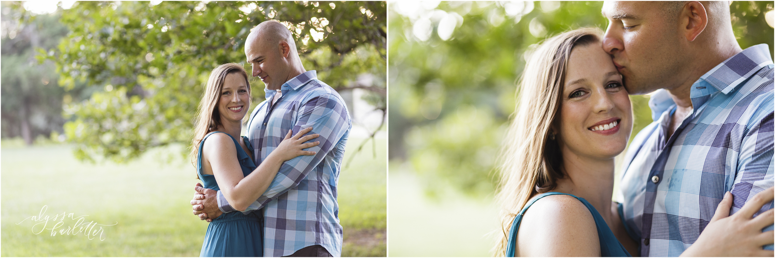 engagement photography kansas city loose park dog trees