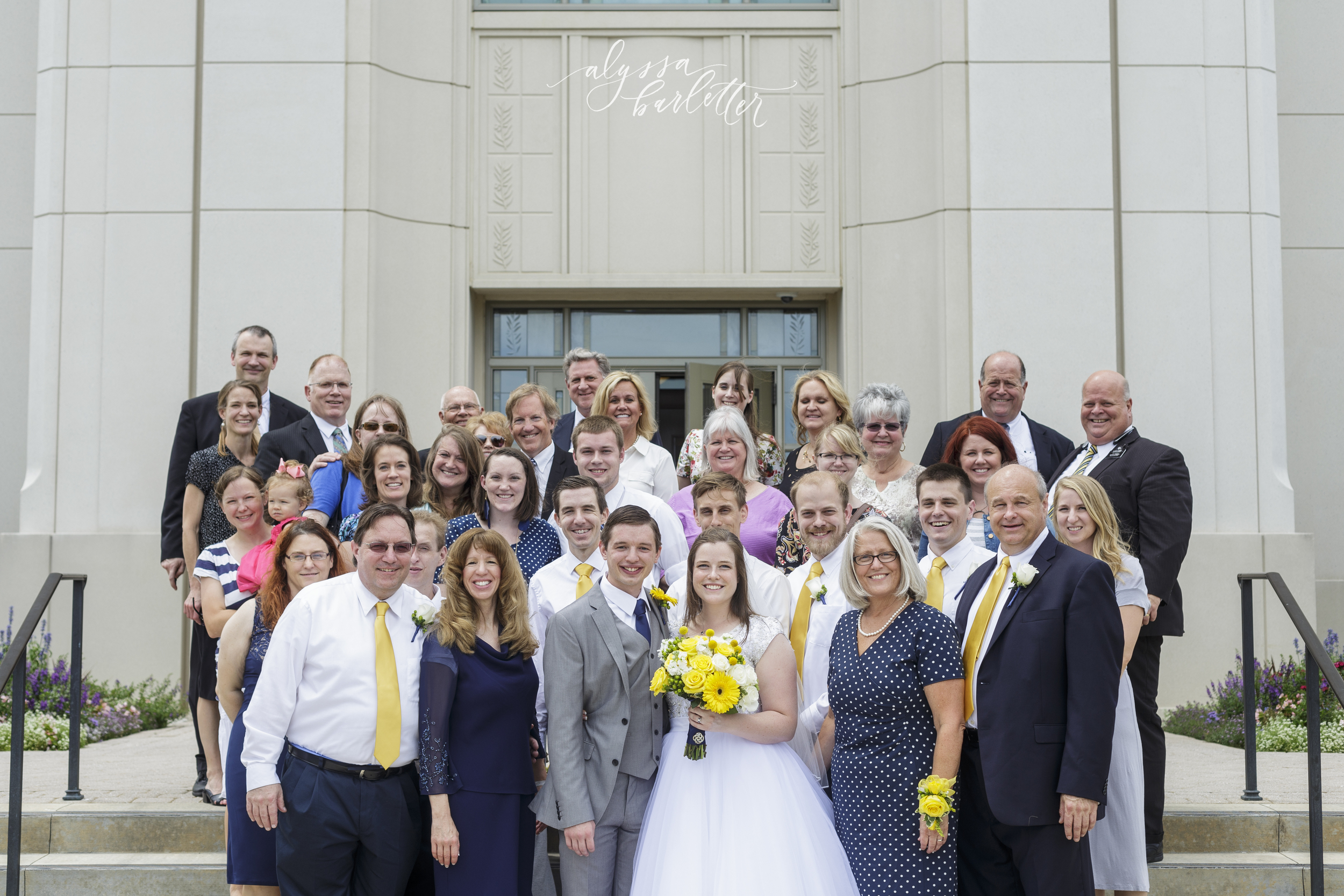 kansas city lds temple wedding family