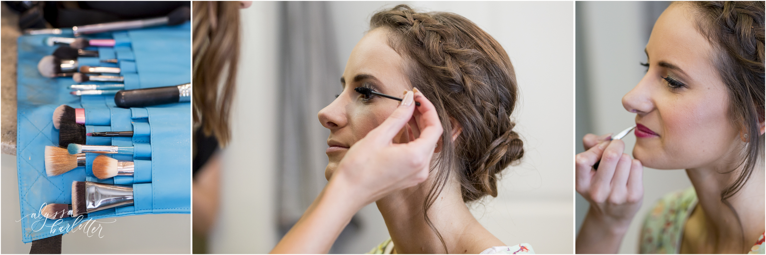 kansas city wedding budget bride getting ready makeup