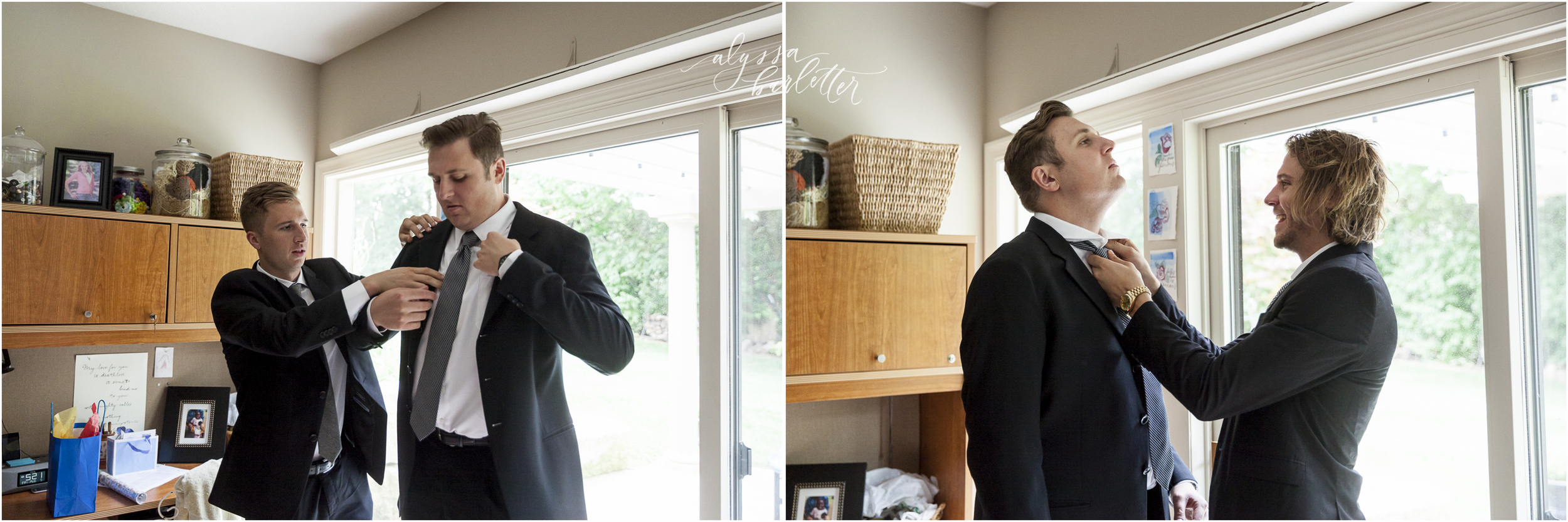 kansas city wedding budget groom getting ready suit