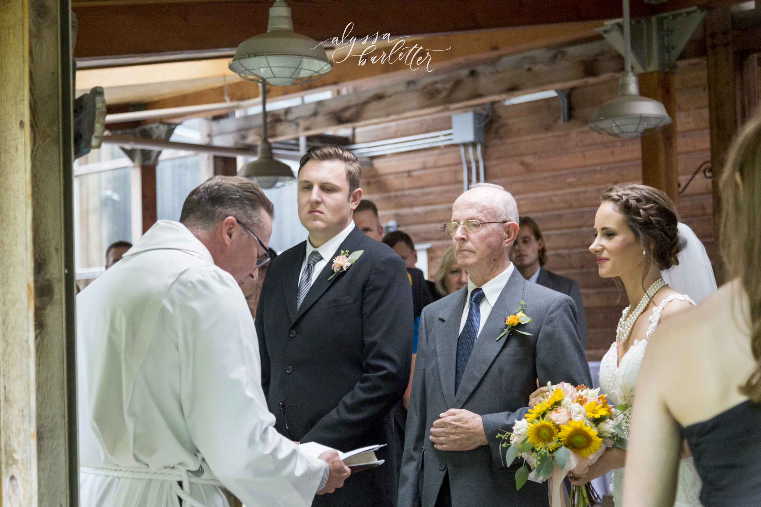 kansas city wedding budget mahaffie bride groom ceremony giving away grandfather