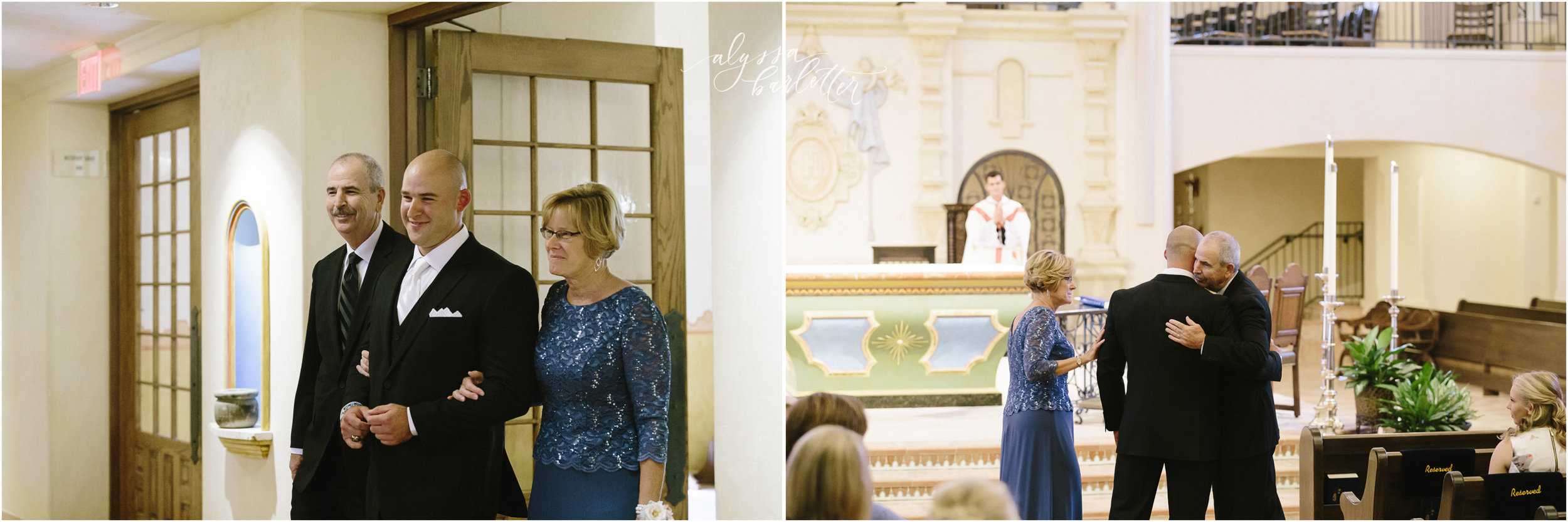 kansas city wedding photography catholic church visitation ceremony groom