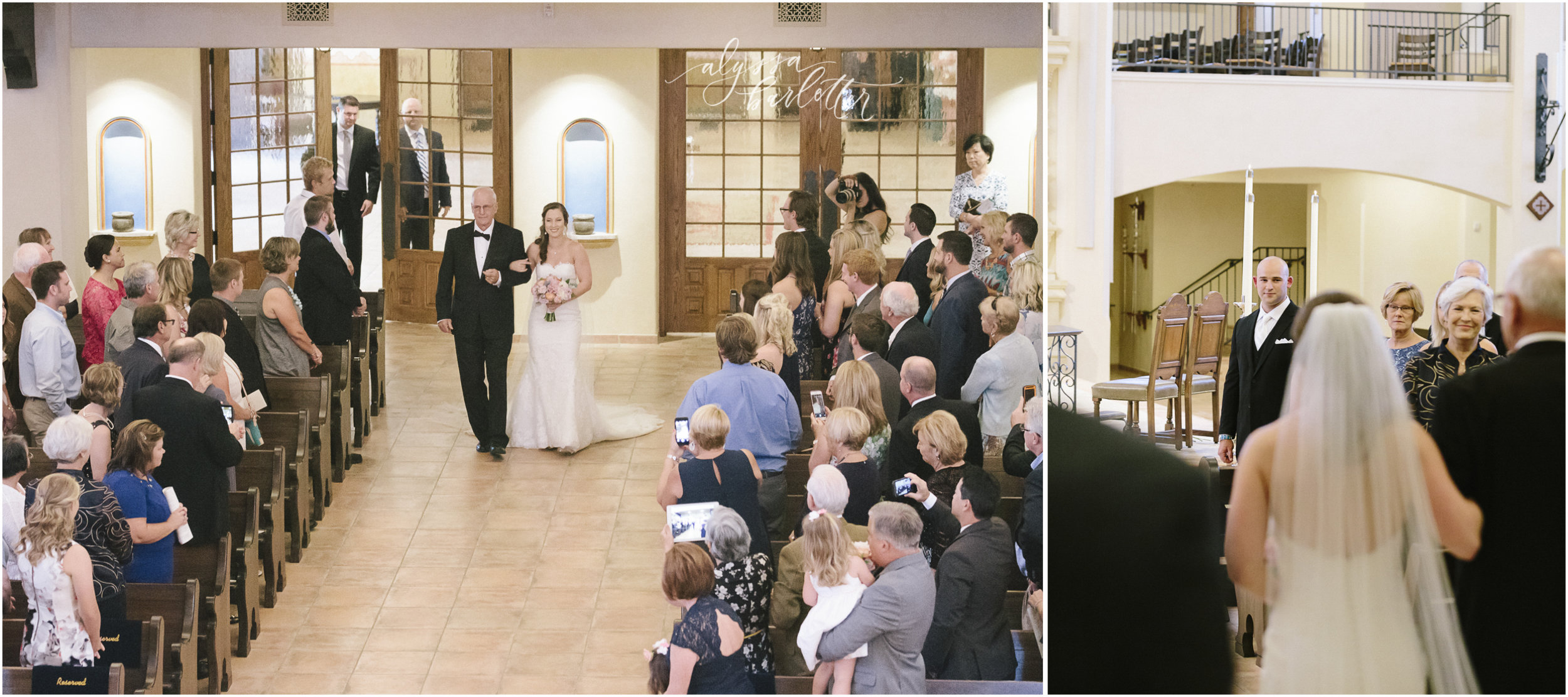 kansas city wedding photography catholic church visitation ceremony bride