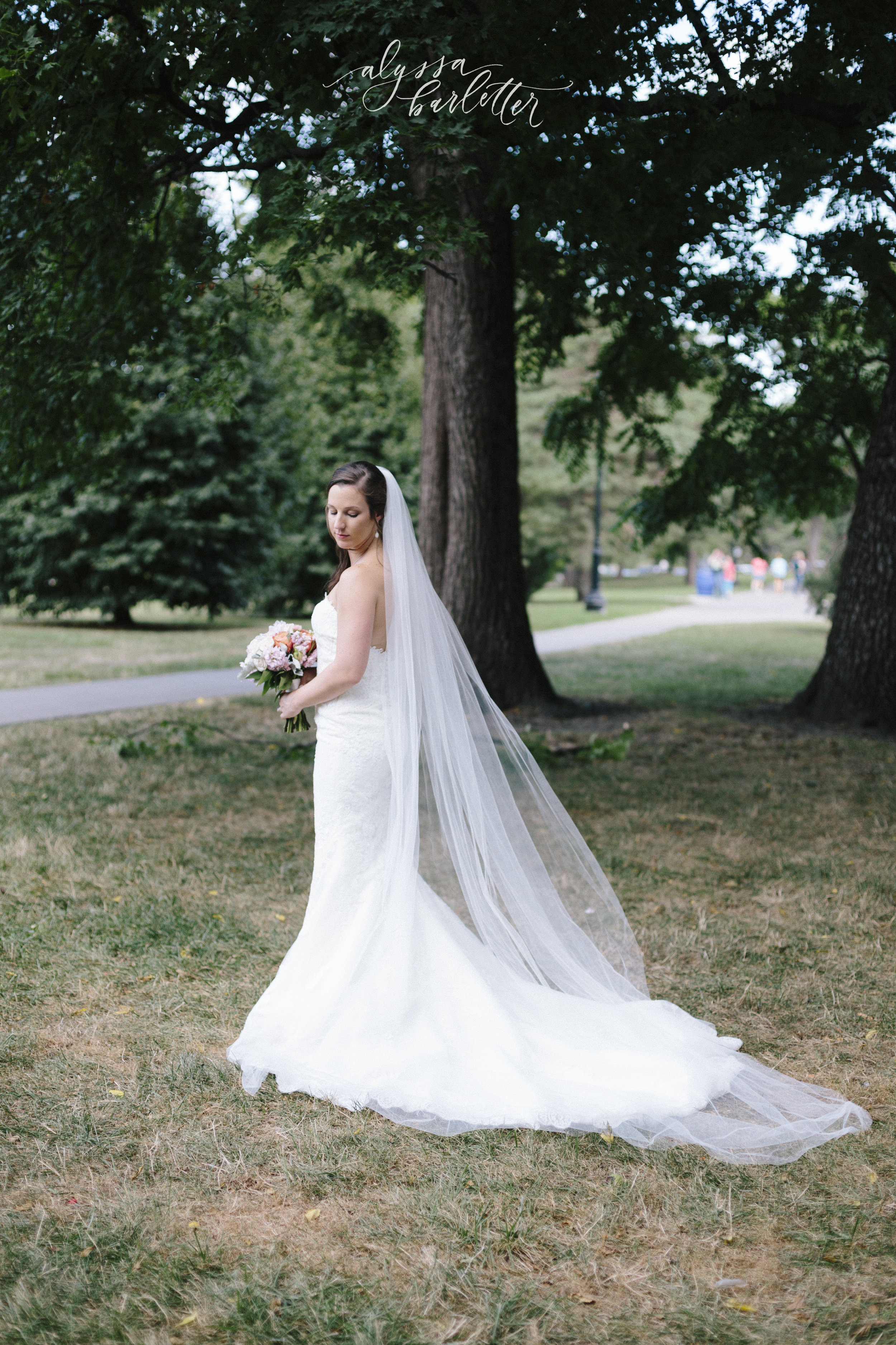 kansas city wedding photography loose park bride bridal portrait