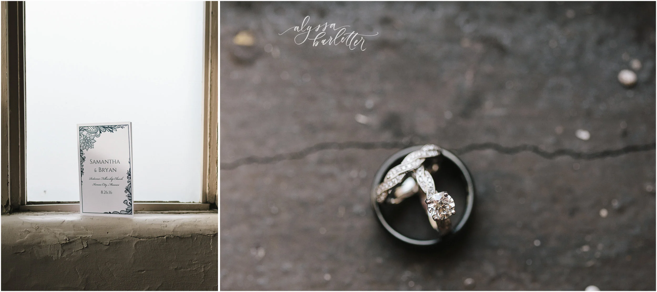 kansas city wedding photographer redeemer midtown details program ring