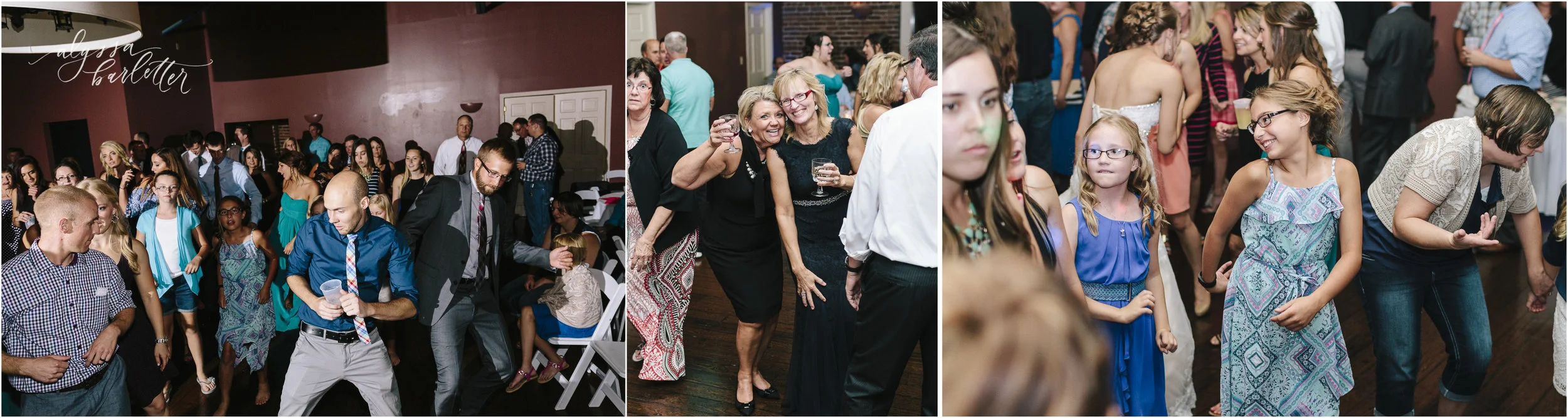 kansas city wedding photographer westport californos reception bride groom guests dance