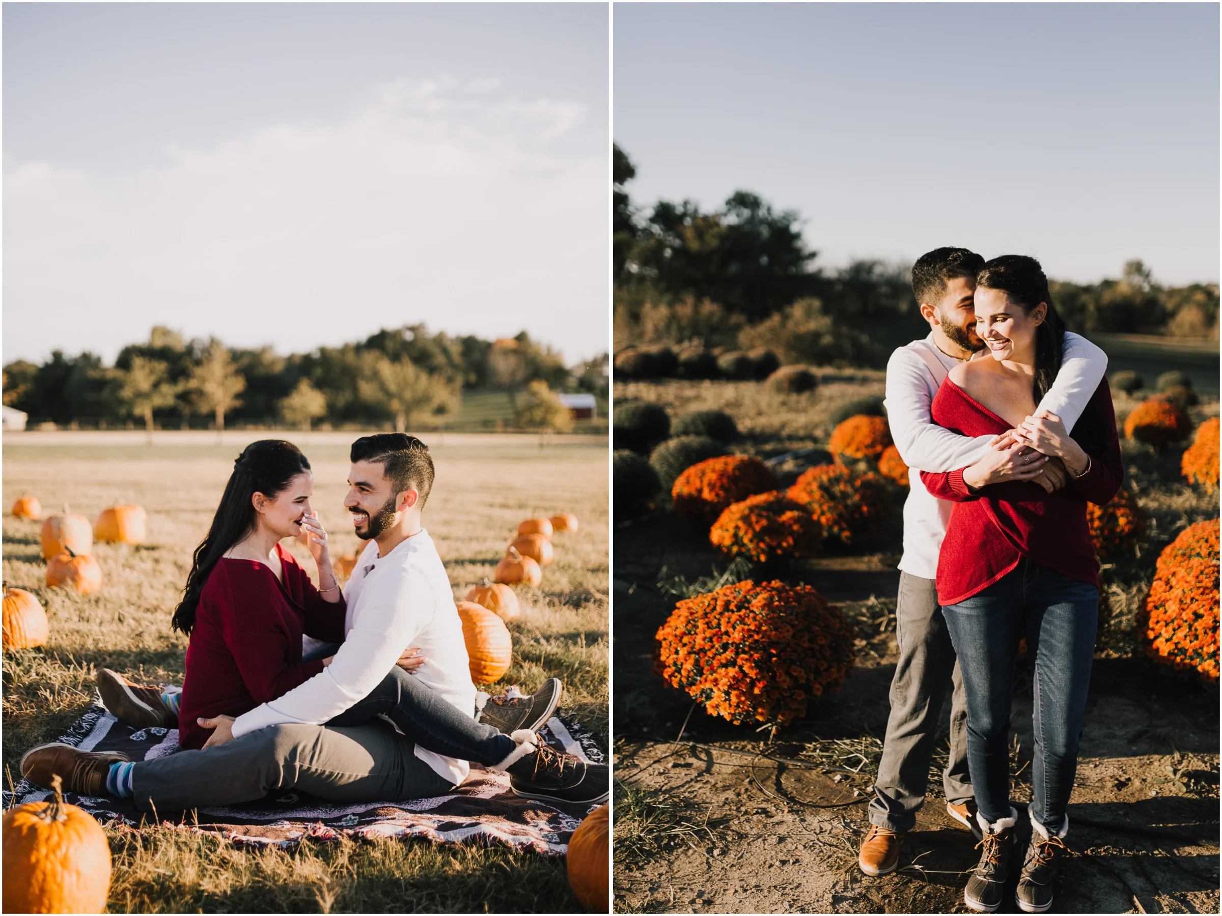 alyssa barletter photography fall pumpkin patch engagement photos sunset-6.jpg