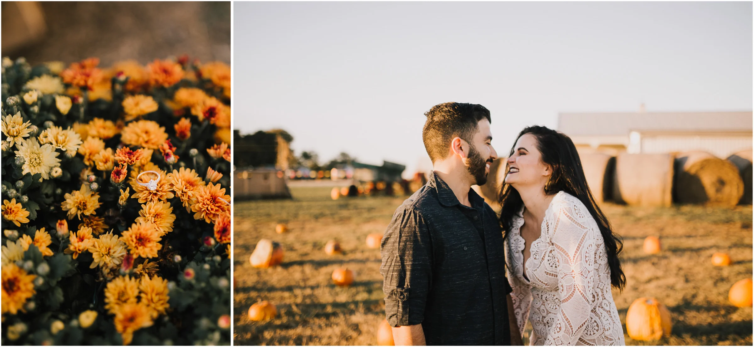 alyssa barletter photography fall pumpkin patch engagement photos sunset-21.jpg