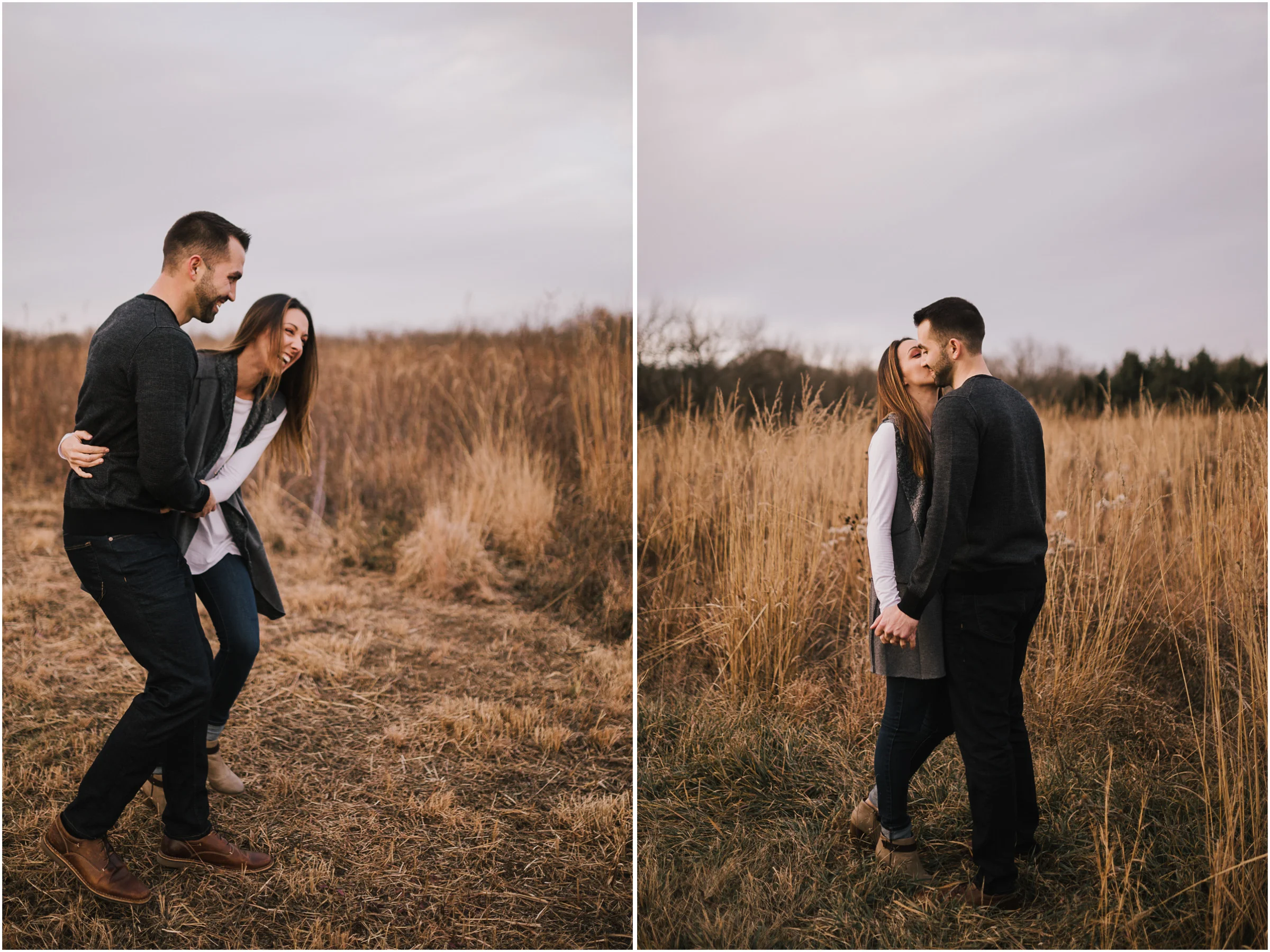 alyssa barletter photography shawnee mission park engagement session photographer fall winter photos field-18.jpg