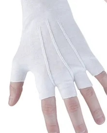 White Fingerless Glove — Marchmaster