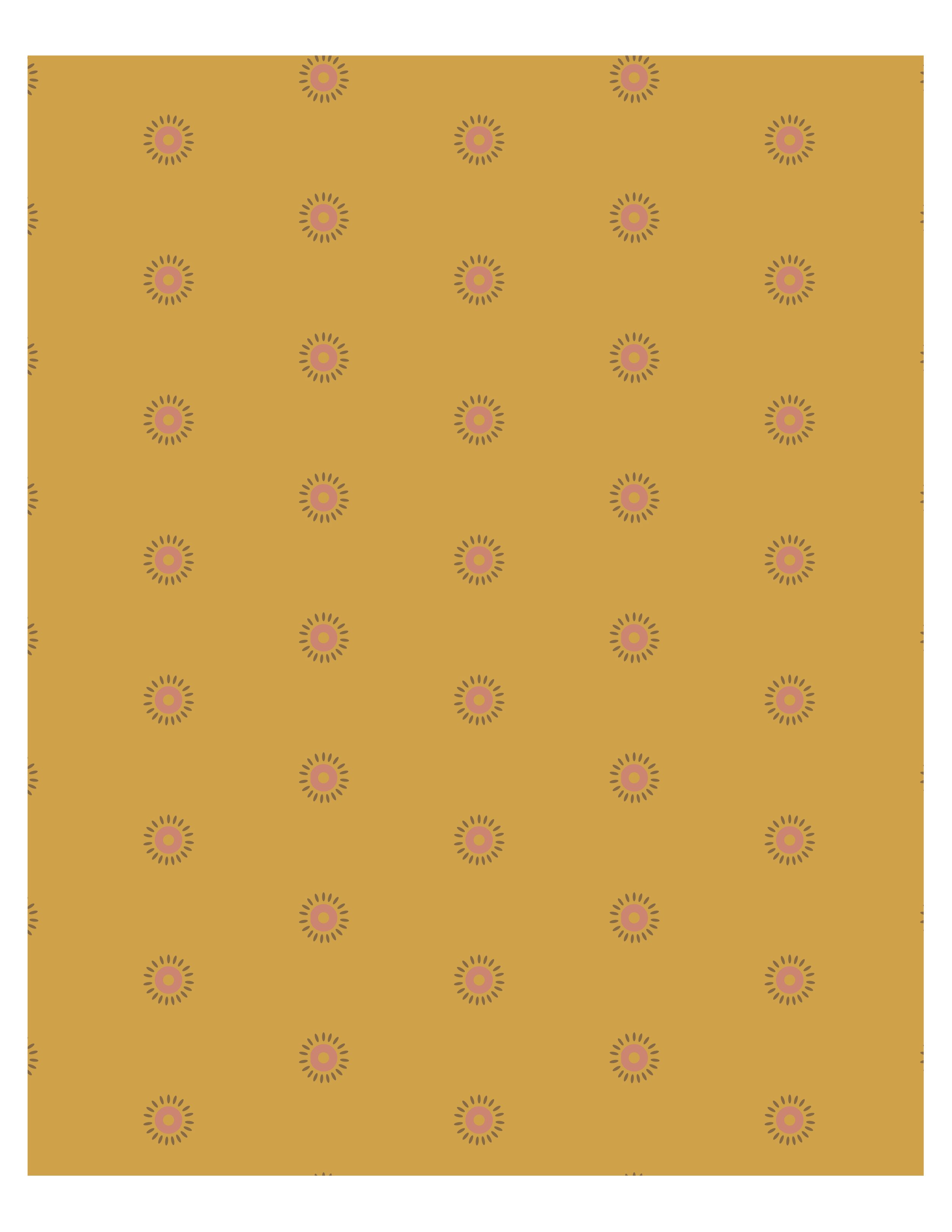 Round Floret on Yellow Pattern Print-01.jpg