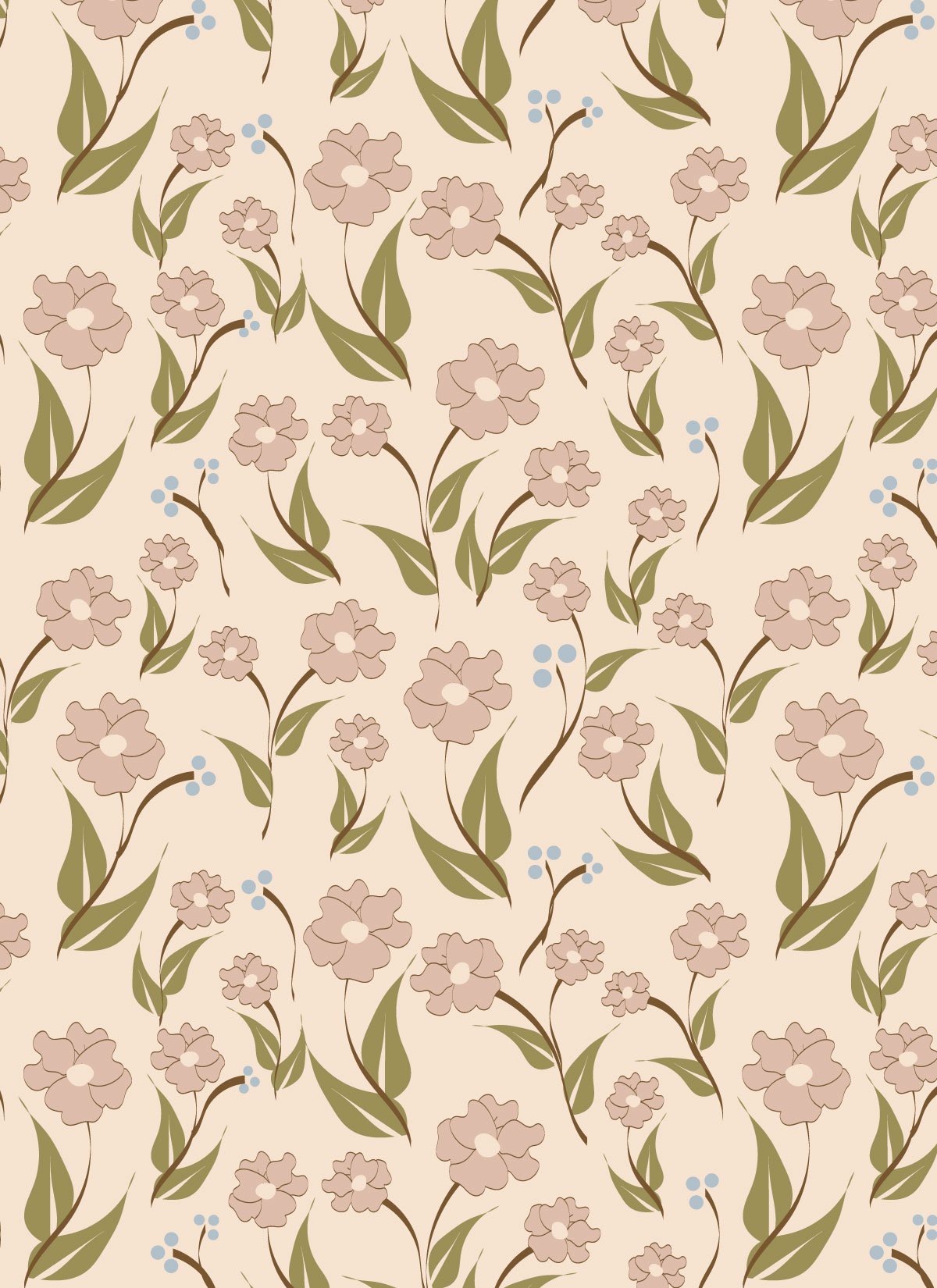 Scattered Flowers-Dusty Rose Print.jpg