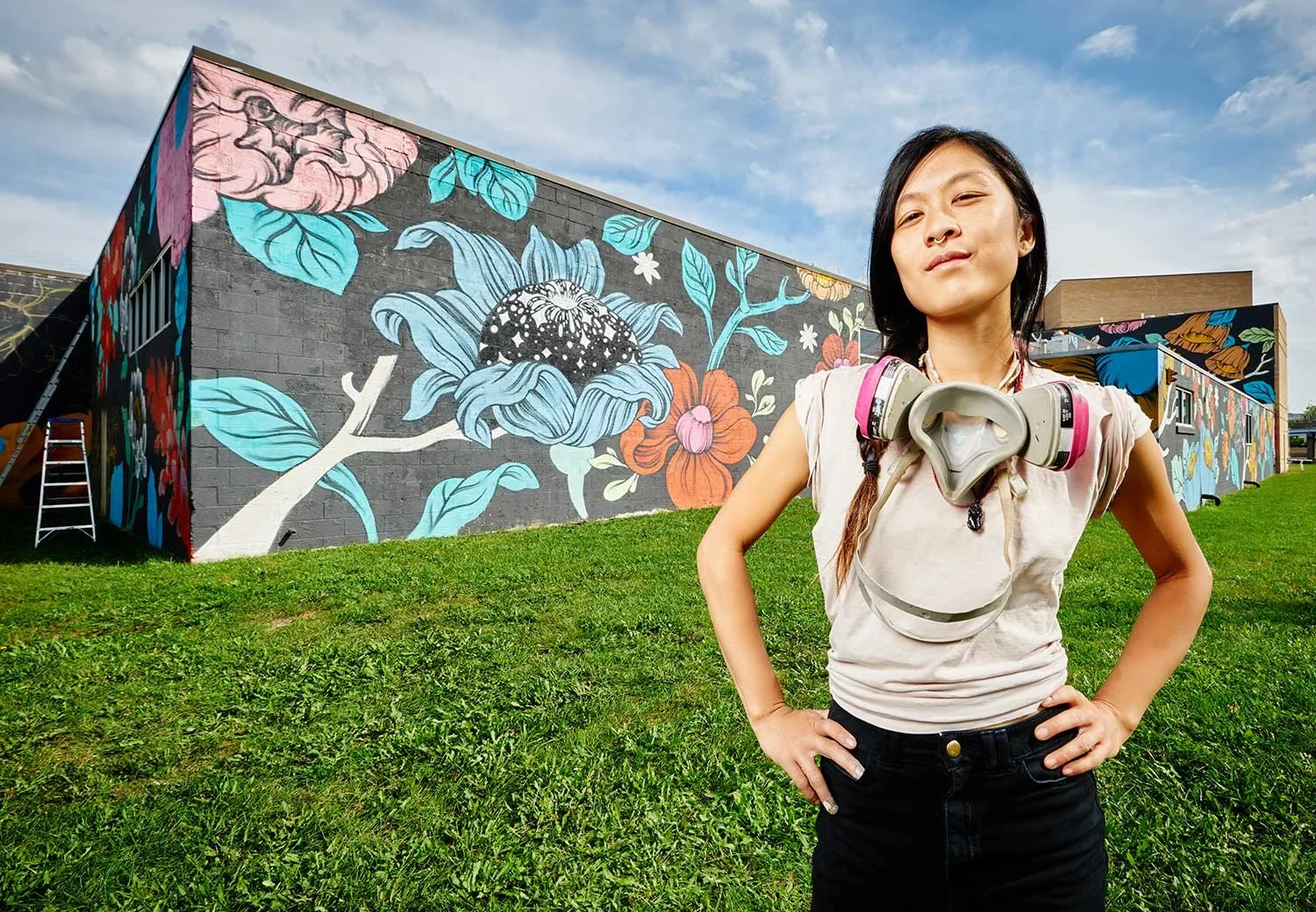  Environmental Portrait of artist Louise Chen during Art Prize in Grand Rapids, Mi. 