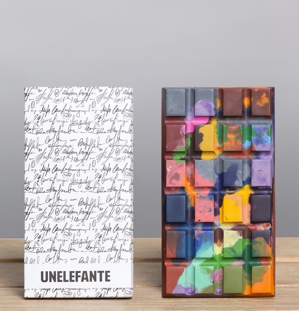  Unelefante's artistic touch - with handwritten packaging and painter's palette&nbsp; 