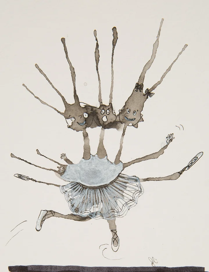 4 Headed Ballerina