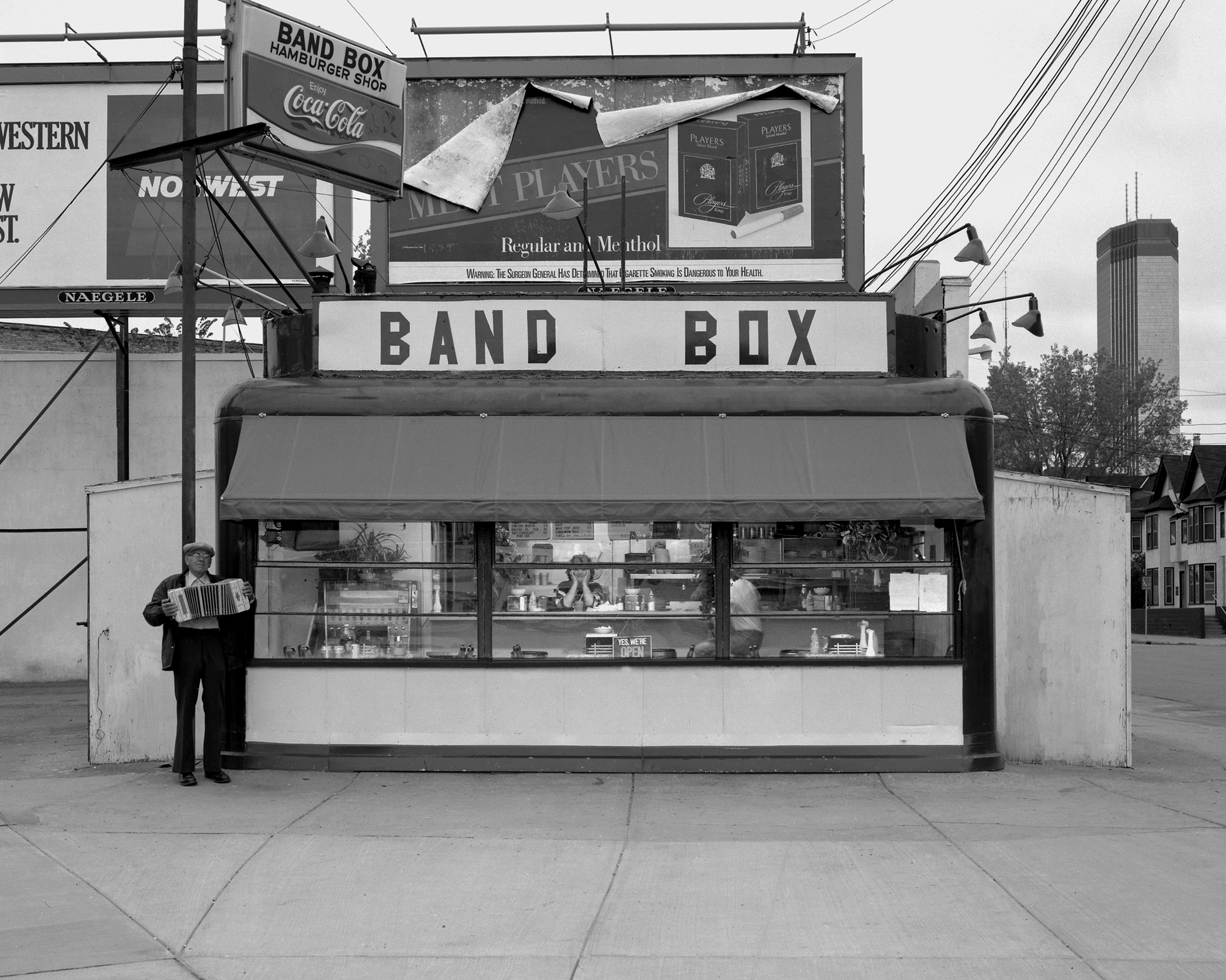 Band Box Cafe, Minneapolis, MN, 1983. ©Kelly Povo