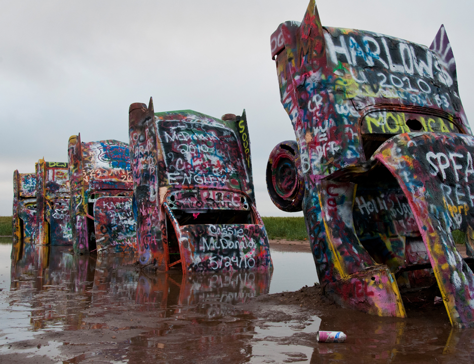 Cadillac Ranch, Amarillo, Texas. ©Kelly Povo