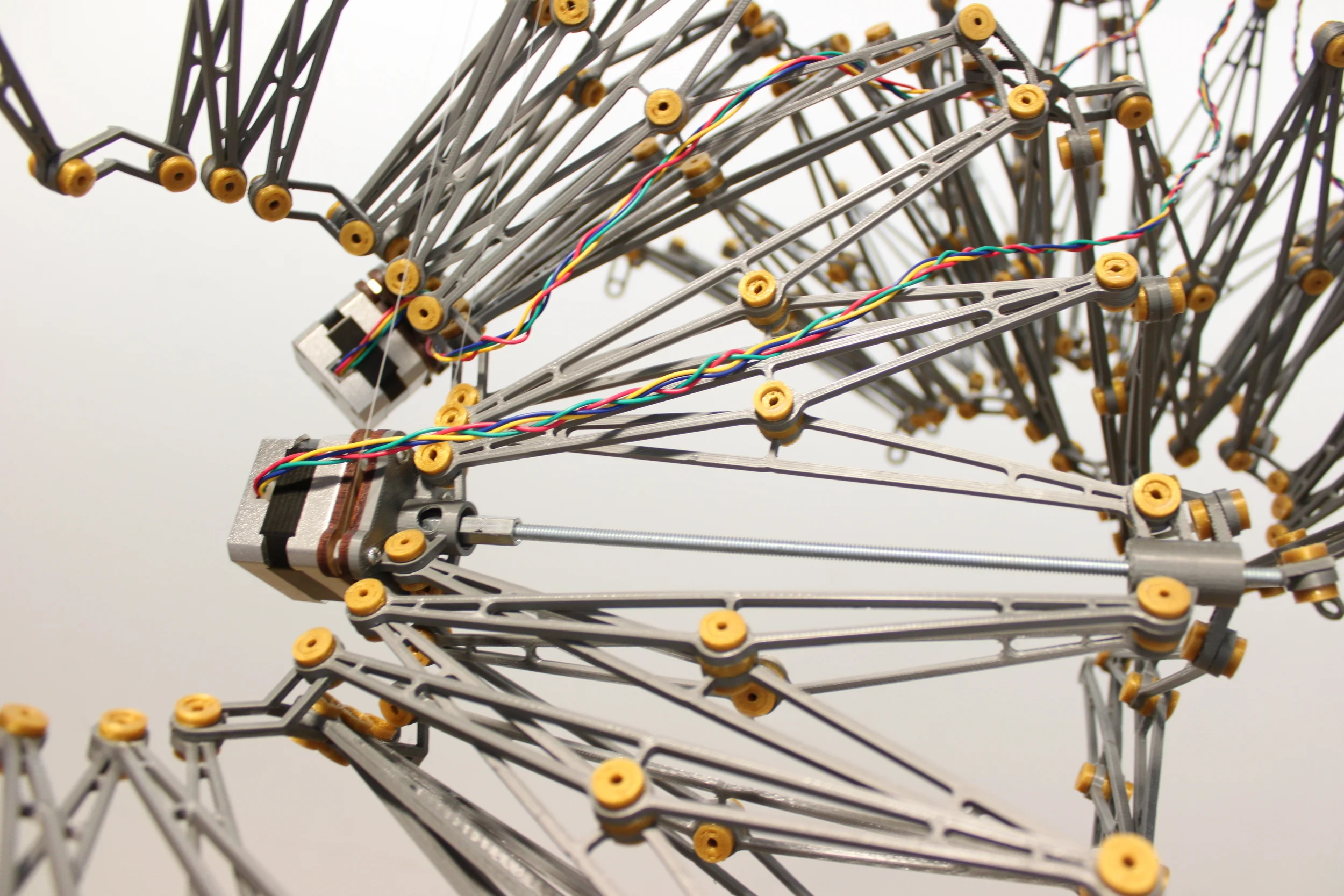   This project, developed in collaboration with Caleb White, is an exploration into space filling structures, 3D printed construction methods, and robotic structure control.&nbsp;  