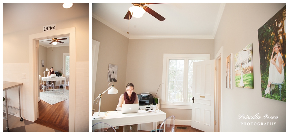 The office and sweet Elizabeth the venue manager.
