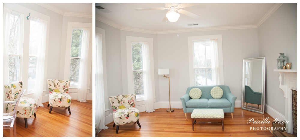 The Bridal Suite. The girls too have a porch upstairs unfortunately I did not take a picture of it. Was too excited to photograph the interior spaces. 