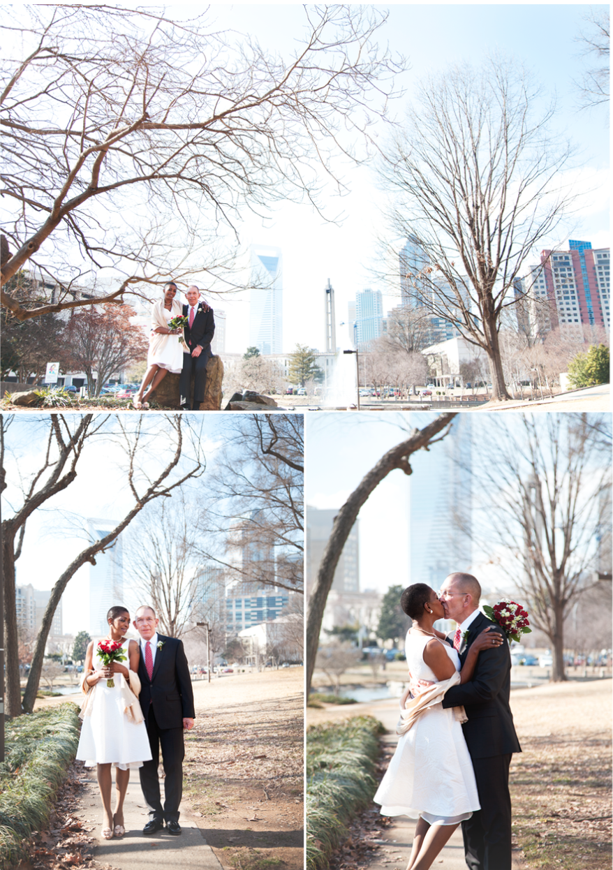 Charlotte NC Wedding Photographer :: Court House Wedding :: Uptown Bride + Groom Portraits