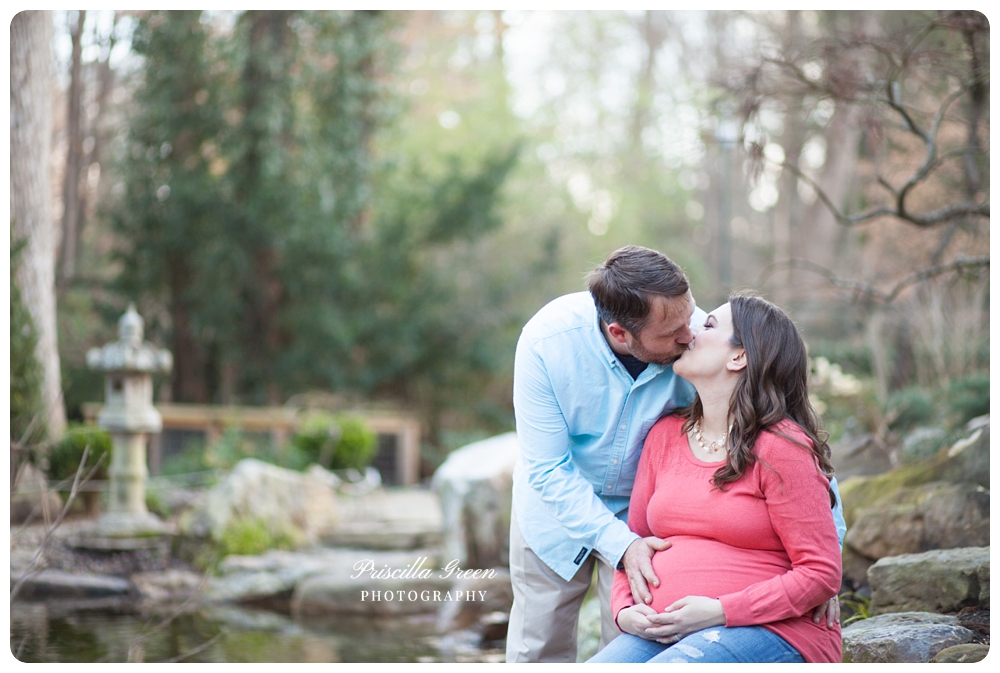 Charlotte Maternity Photographer Uncc Botanical Gardens