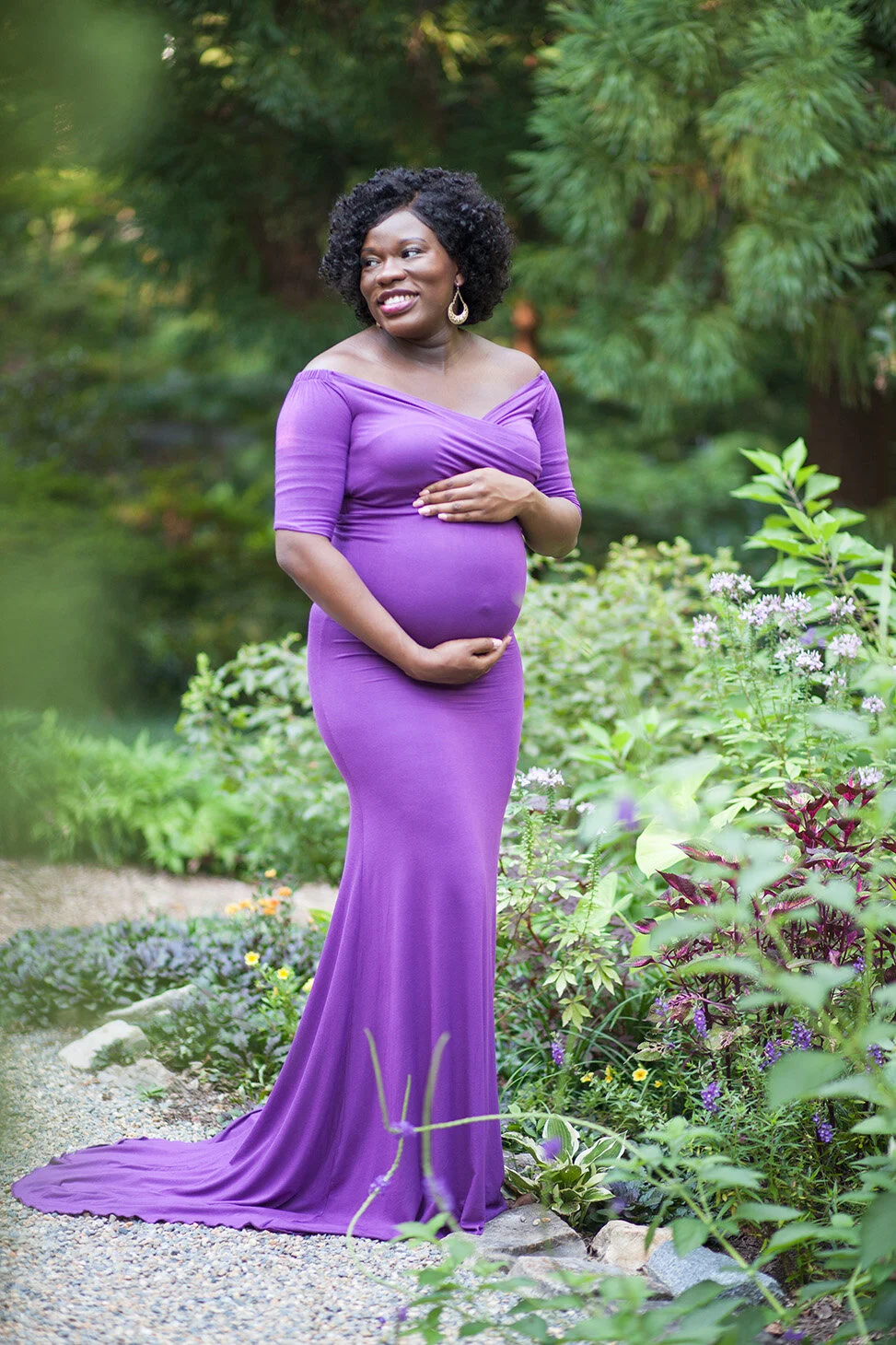 23 Purple long sleeve dress | Priscilla Green Photography