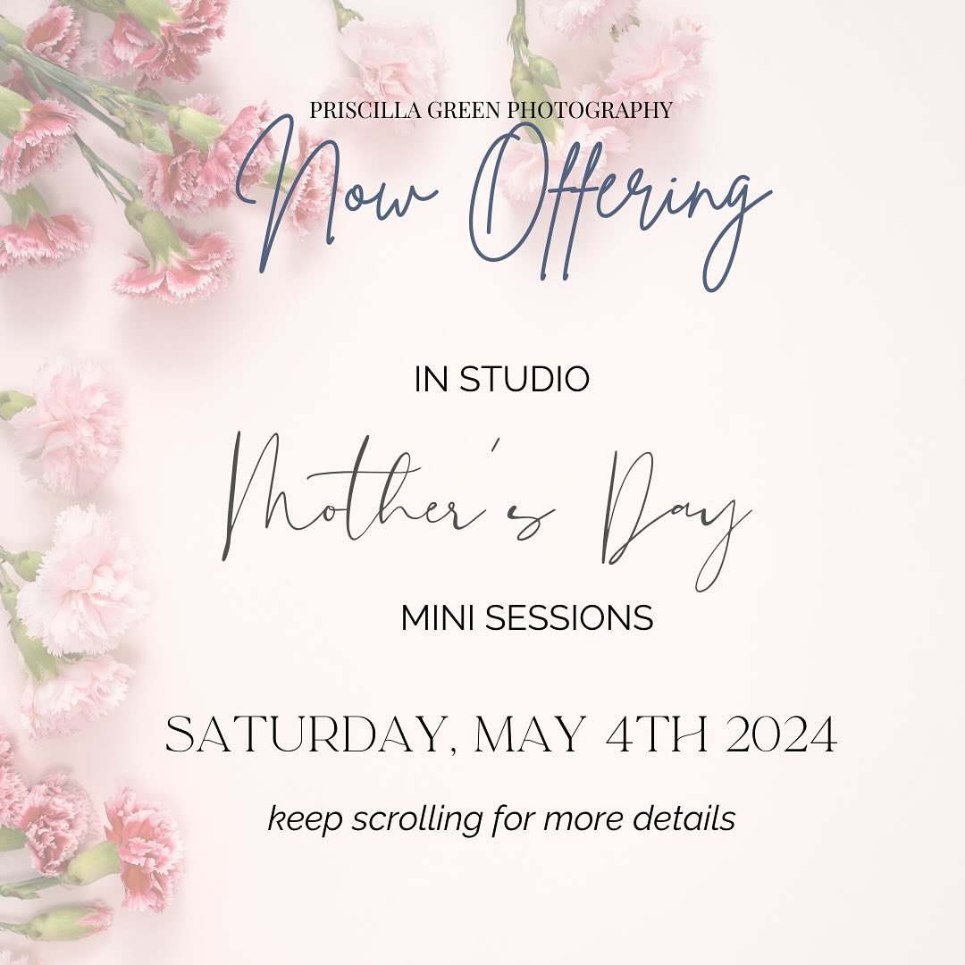 We are so excited to offer Motherhood mini photoshoots May 4th, 2024 | 9am-5pm 

Scroll for details and styled backdrop 

You can book your spot online on the home page website 🌷

#miniphotoshoot #mommyandme #mothersdaygift