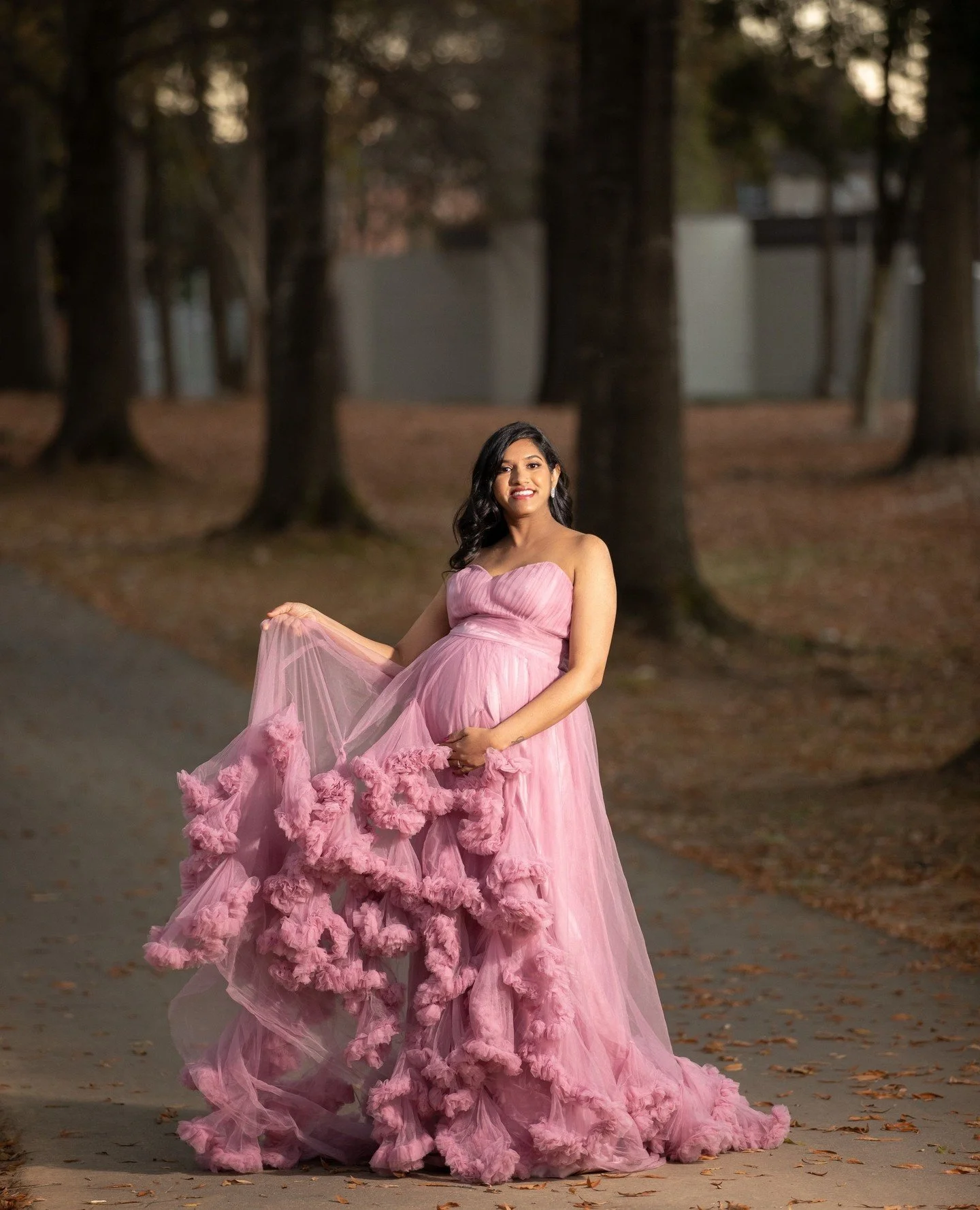 Absolutely, we take photos outdoors! Capture your pregnancy journey the way you envision it.⁠
⁠
Schedule your maternity photoshoot today! Head to our website for a hassle-free booking experience. ⁠
⁠
Please note, this is a dress rental and not one of