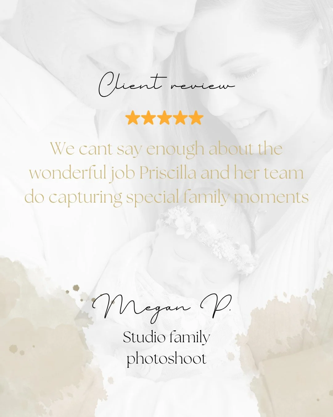 &quot;We can't say enough about the wonderful job Priscilla and her team do capturing special family moments.&quot; We love hearing these kind words from clients who can feel the connection and love through the photos we create!🥹💛⁠
⁠
#clt #photogra