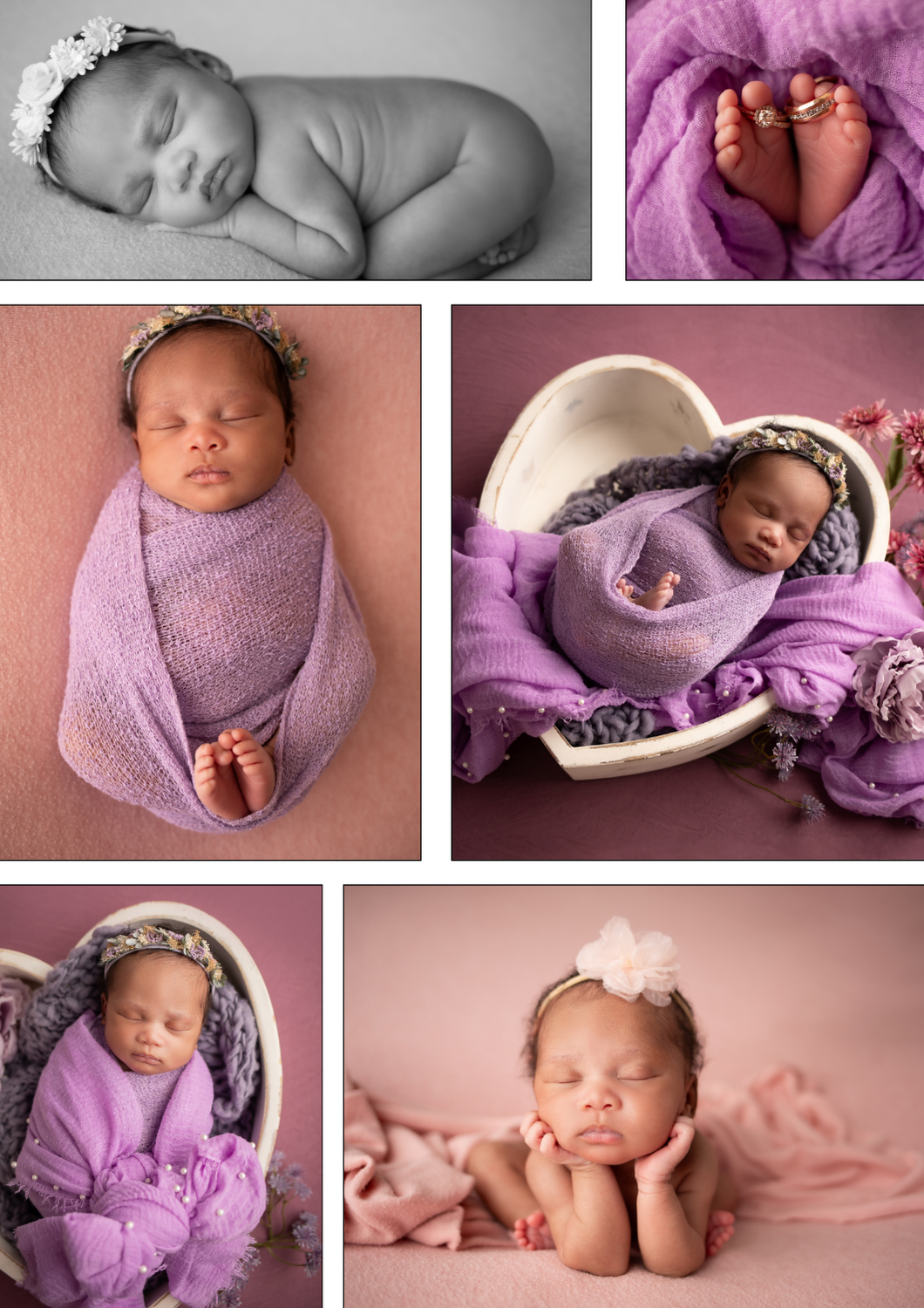 newborn beanbag photography purple