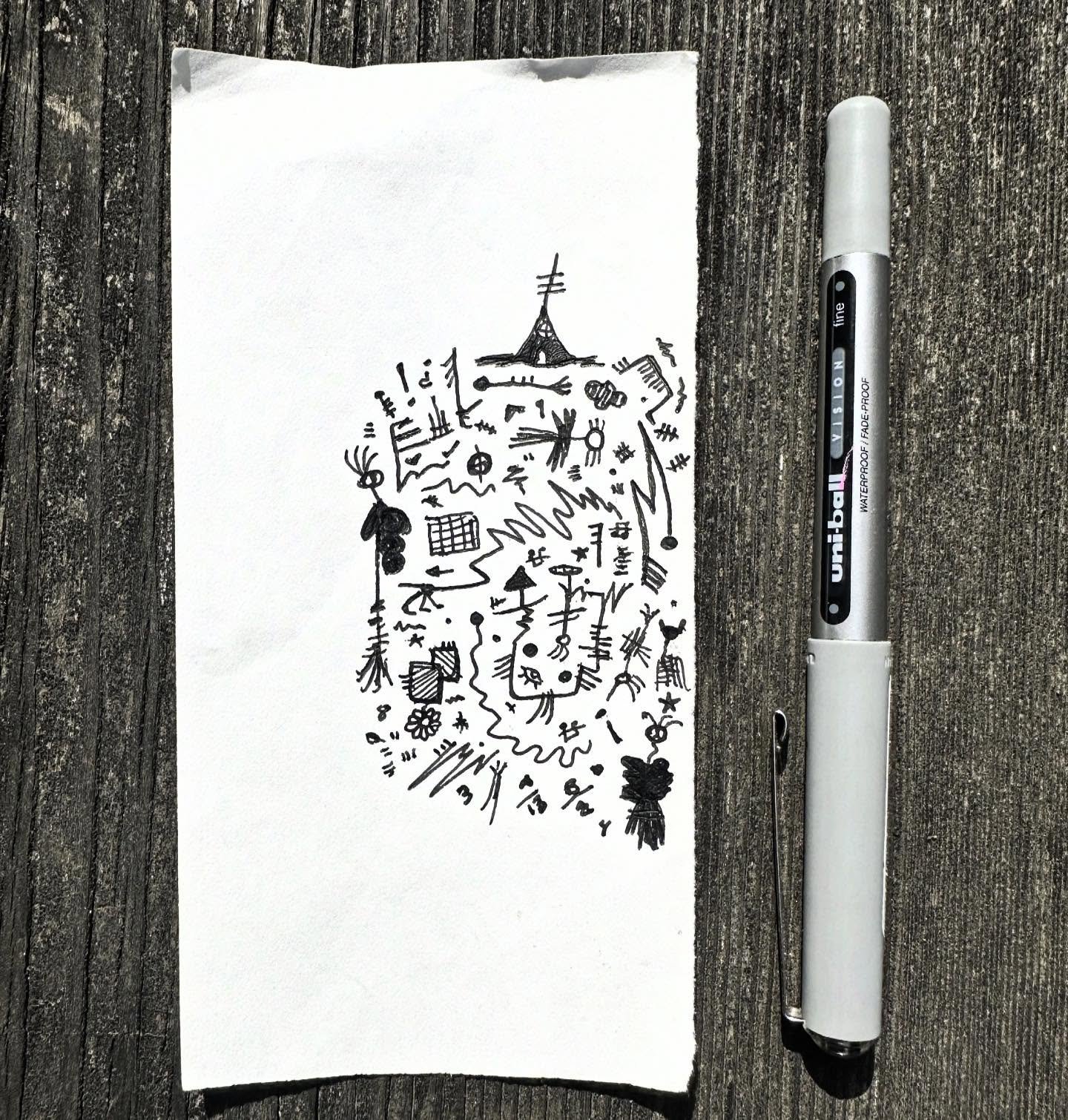 Back In The City // abcorduroy.com 
#art #drawing #comics #zzzwalking #abcorduroy #artforsale #magic #symbols #sigils #uniball