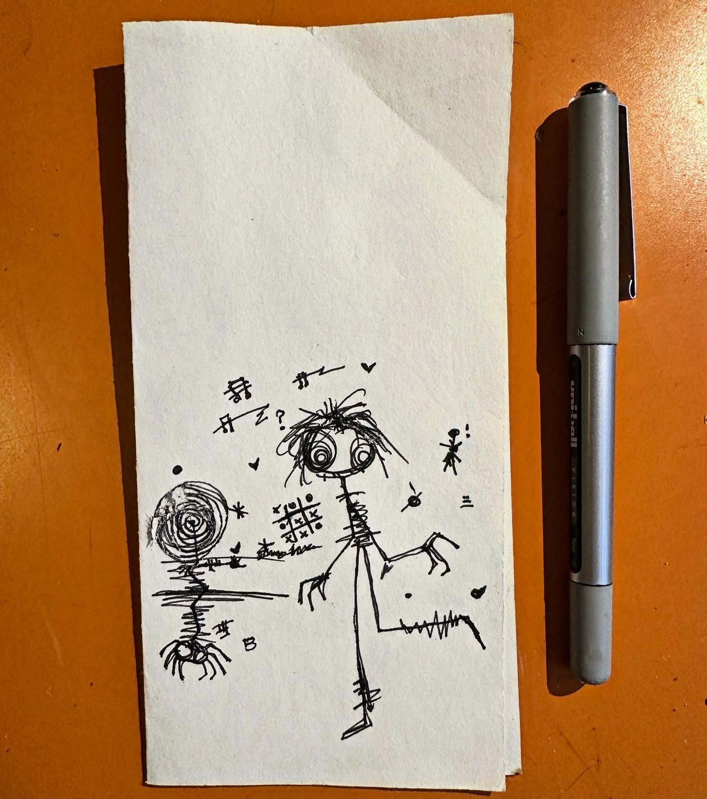 Attendance // abcorduroy.com 
#art #drawing #comics #zzzwalking #abcorduroy #artforsale #magic #uniball #symbols #sigils