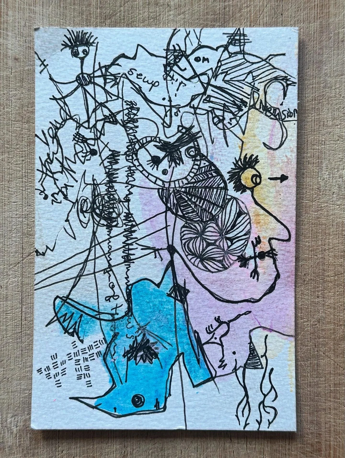 Knodes And Nomads // abcorduroy.com 
#art #drawing #comics #zzzwalking #abcorduroy #artforsale #magic #uniball #symbols #sigils #watercolor